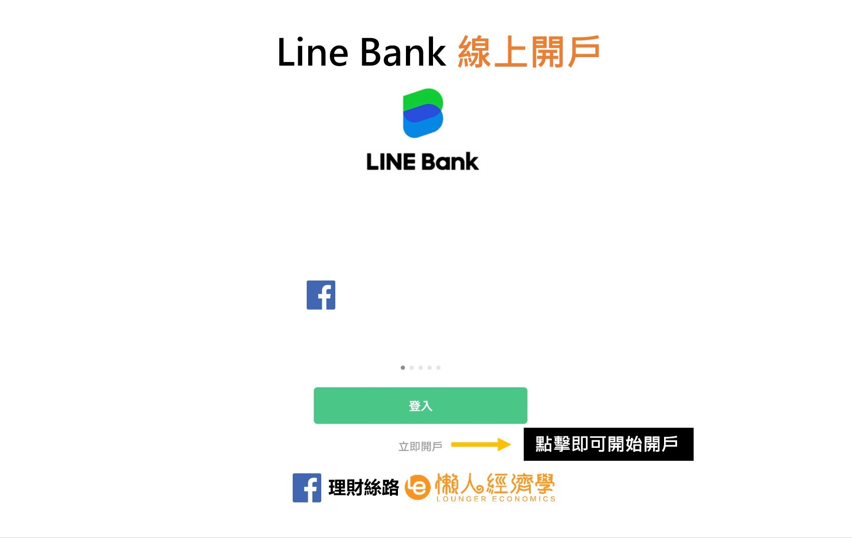 Line Bank登入頁面